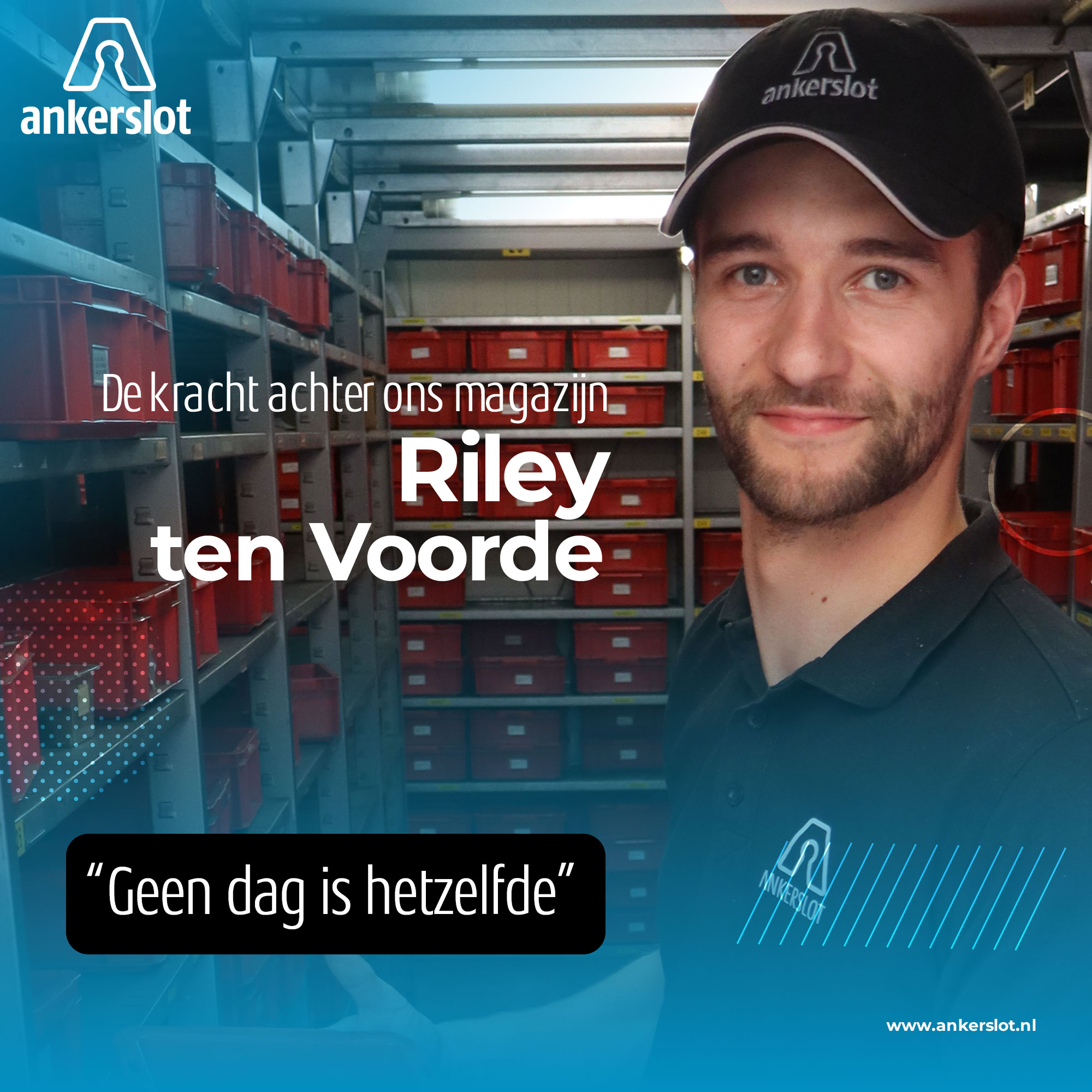 Riley ten Voorde – De kracht achter ons magazijn
